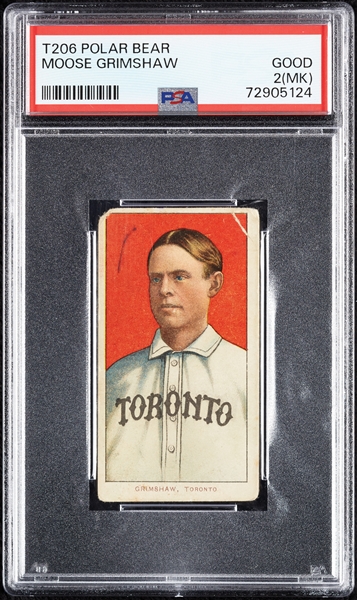 1909-11 T206 Moose Grimshaw PSA 2 (MK)