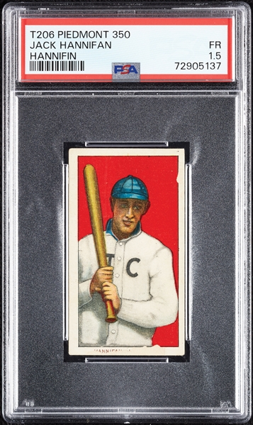 1909-11 T206 Jack Hannifan (Hannifin) PSA 1.5