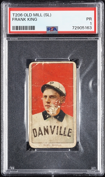 1909-11 T206 Frank King (Old Mill Back) PSA 1