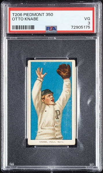 1909-11 T206 Otto Knabe PSA 3