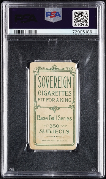 1909-11 T206 Harry Krause Pitching (Sovereign 350 Back) PSA 1