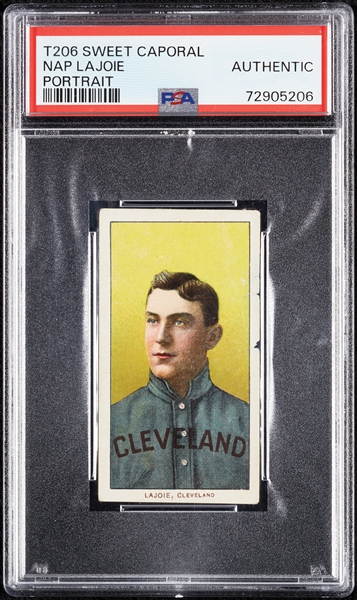 1909-11 T206 Nap Lajoie Portrait PSA Authentic