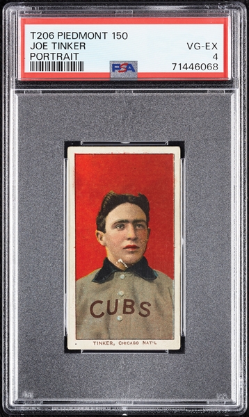 1909-11 T206 Joe Tinker Portrait PSA 4