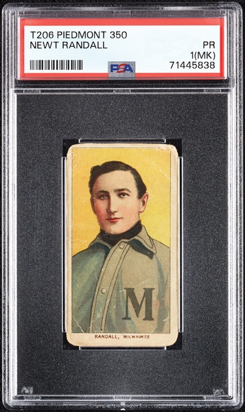 1909-11 T206 Newt Randall PSA 1 (MK)