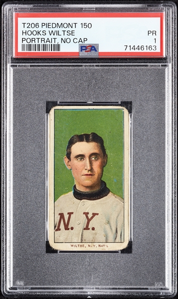 1909-11 T206 Hooks Wiltse Portrait, No Cap PSA 1