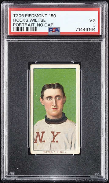 1909-11 T206 Hooks Wiltse Portrait, No Cap PSA 3