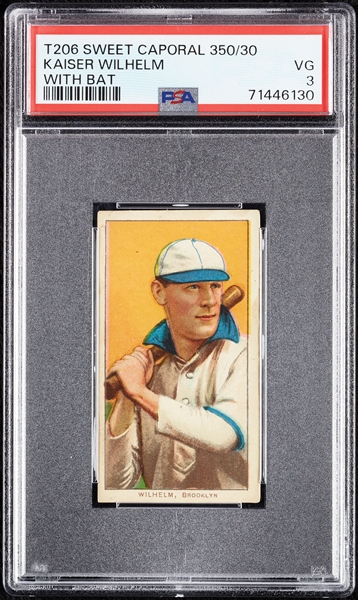 1909-11 T206 Kaiser Wilhelm With Bat PSA 3