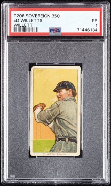 1909-11 T206 Ed Willetts (Willett) (Sovereign 350 Back) PSA 1