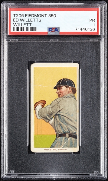 1909-11 T206 Ed Willetts (Willett) PSA 1