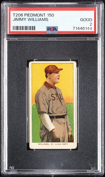 1909-11 T206 Jimmy Williams PSA 2