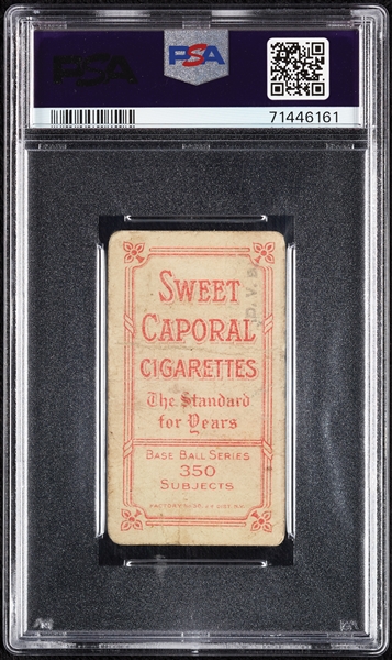 1909-11 T206 Hooks Wiltse Portrait, With Cap PSA 1 (MK)