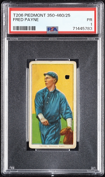 1909-11 T206 Fred Payne PSA 1