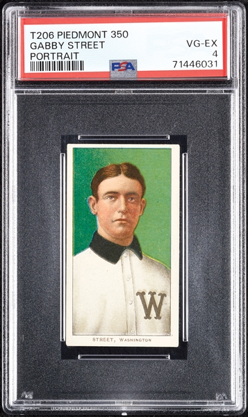 1909-11 T206 Gabby Street Portrait PSA 4