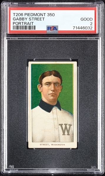 1909-11 T206 Gabby Street Portrait PSA 2