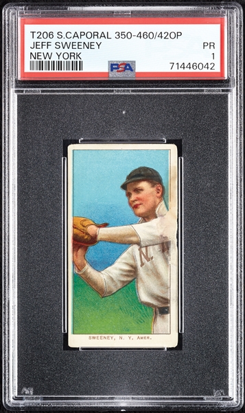 1909-11 T206 Jeff Sweeney New York PSA 1