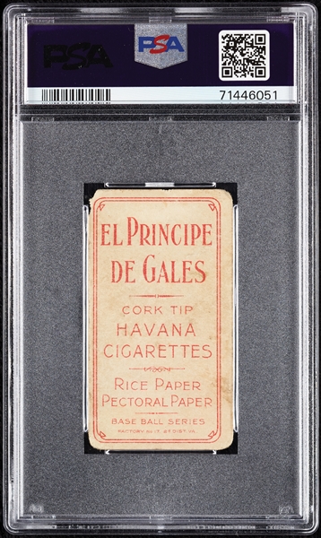 1909-11 T206 Lee Tannehill Chicago, L. Tannehill (El Principe De Gales Back) PSA 1