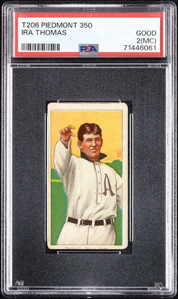 1909-11 T206 Ira Thomas PSA 2 (MC)