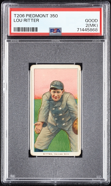 1909-11 T206 Lou Ritter PSA 2 (MK)