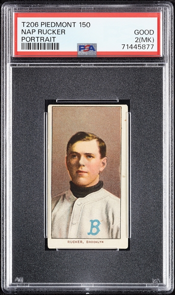 1909-11 T206 Nap Rucker Portrait PSA 2 (MK)