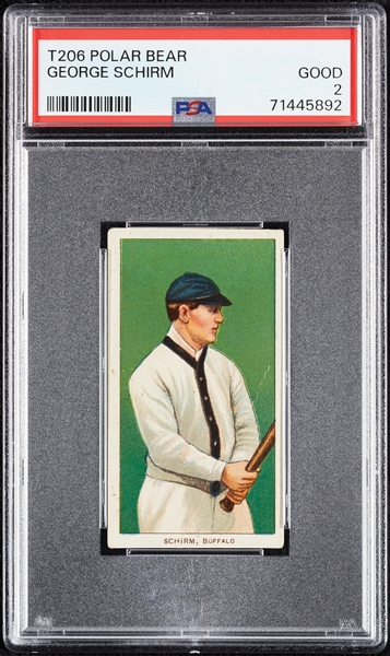 1909-11 T206 George Schirm PSA 2