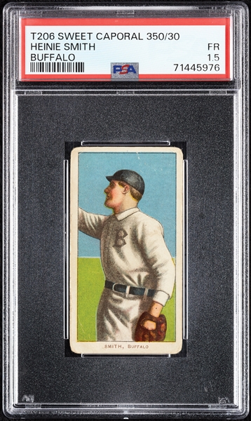 1909-11 T206 Heinie Smith Buffalo PSA 1.5