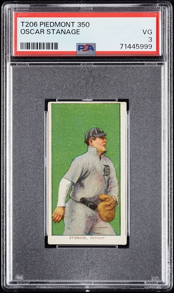 1909-11 T206 Oscar Stanage PSA 3