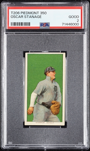 1909-11 T206 Oscar Stanage PSA 2