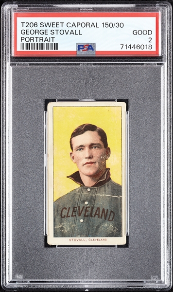 1909-11 T206 George Stovall Portrait PSA 2