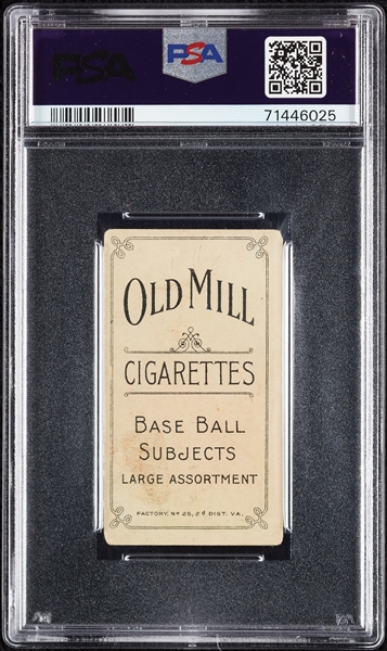 1909-11 T206 Gabby Street Catching (Old Mill Back) PSA 3 (MK)