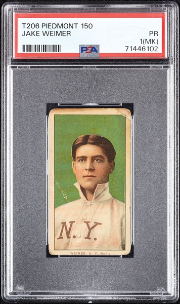 1909-11 T206 Jake Weimer PSA 1 (MK)