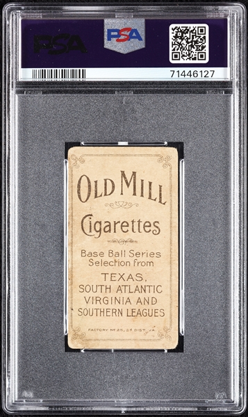 1909-11 T206 Foley White Houston (Old Mill Back) PSA 1.5