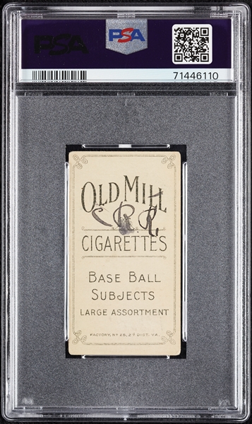 1909-11 T206 Jack White Buffalo (Old Mill Back) PSA 3 (MK)