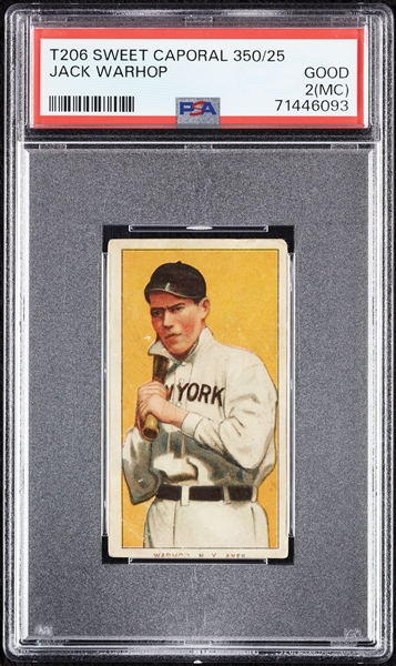 1909-11 T206 Jack Warhop PSA 2 (MC)