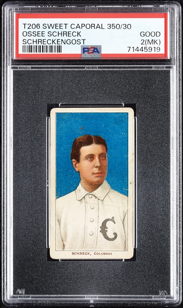1909-11 T206 Ossee Schreck (Schreckengost) PSA 2 (MK)