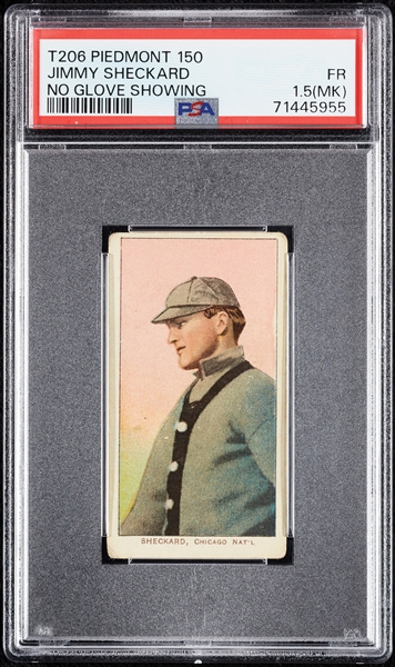 1909-11 T206 Jimmy Sheckard No Glove Showing PSA 1.5 (MK)