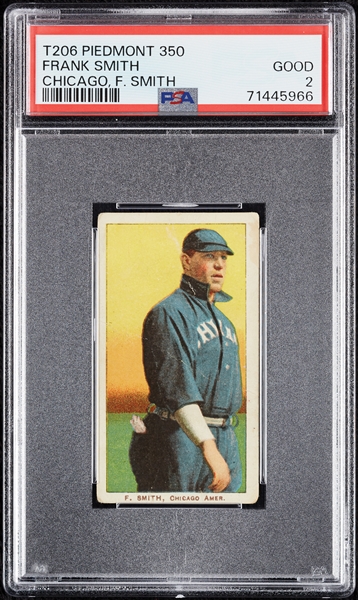 1909-11 T206 Frank Smith Chicago, F. Smith PSA 2