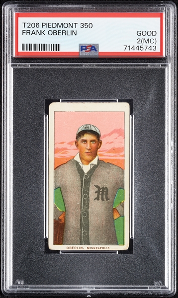 1909-11 T206 Frank Oberlin PSA 2 (MC)