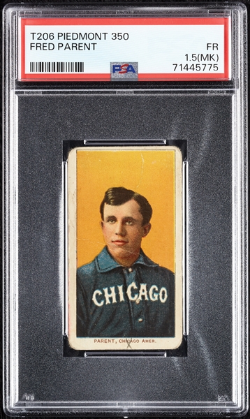 1909-11 T206 Fred Parent PSA 1.5 (MK)