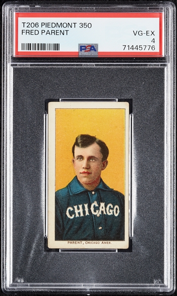1909-11 T206 Fred Parent PSA 4