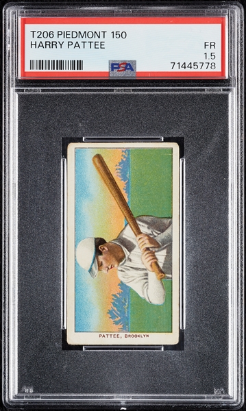 1909-11 T206 Harry Pattee PSA 1.5