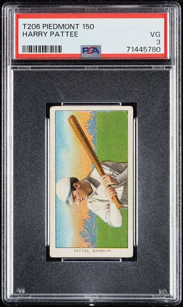 1909-11 T206 Harry Pattee PSA 3