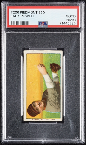 1909-11 T206 Jack Powell PSA 2 (MK)