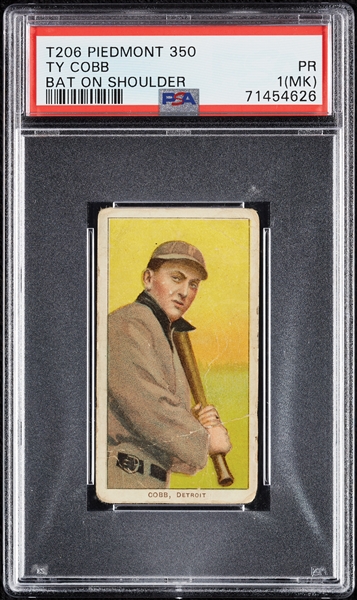 1909-11 T206 Ty Cobb Bat On Shoulder PSA 1 (MK)