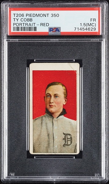 1909-11 T206 Ty Cobb Portrait Red Background PSA 1.5 (MC)