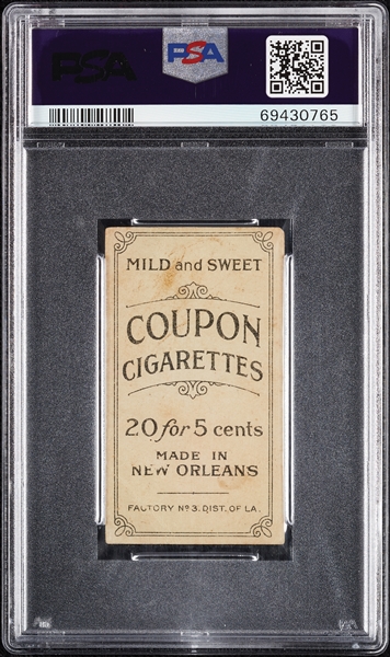 1914 T213 Coupon Cigarettes (Type 2) Admiral Schlei Batting PSA 1