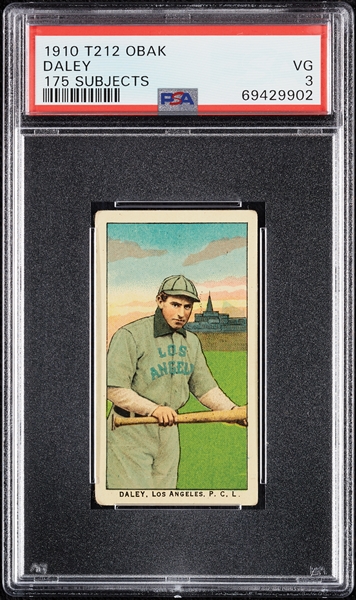 1910 T212 Obak Cigarettes Daley PSA 3