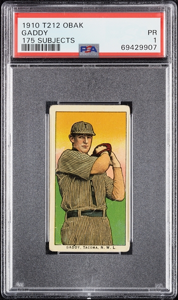 1910 T212 Obak Cigarettes Gaddy PSA 1