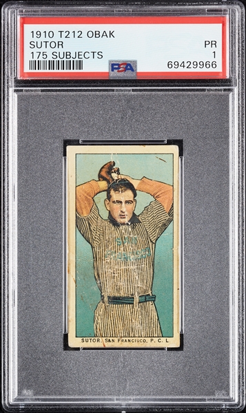 1910 T212 Obak Cigarettes Sutor PSA 1 