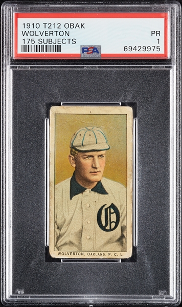 1910 T212 Obak Cigarettes Wolverton PSA 1