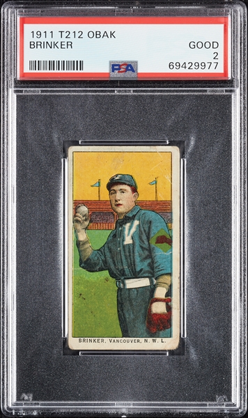 1911 T212 Obak Cigarettes Brinker PSA 2